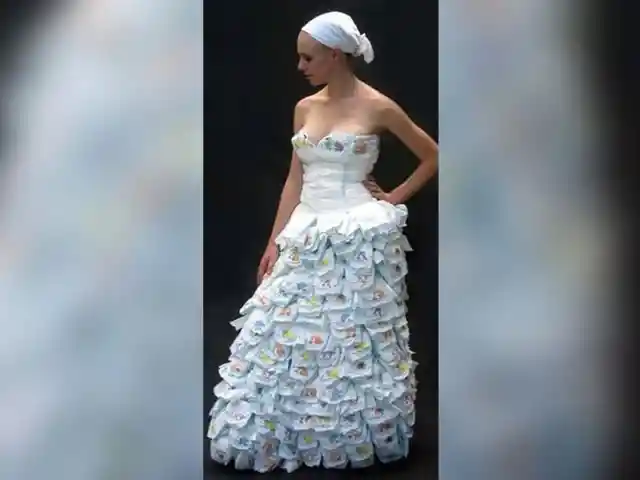The Diaper Wedding Dress