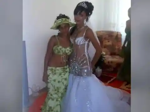 The Mardi Gras Wedding Dress
